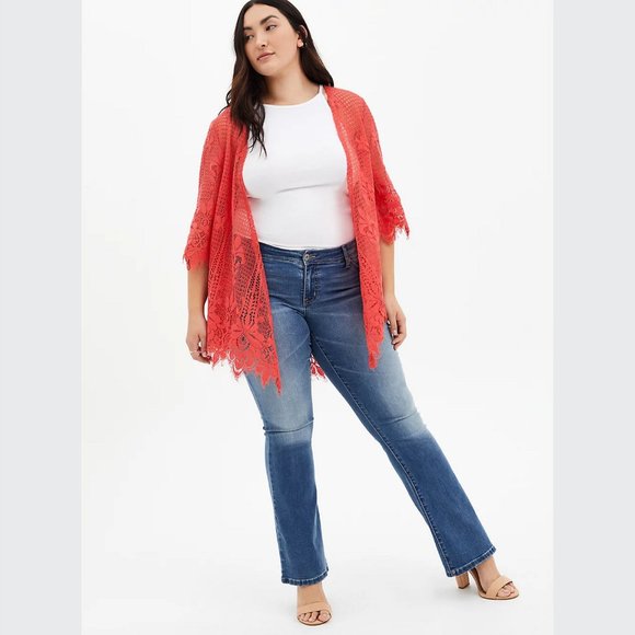 Torrid Luxe Slim Boot Jean - Super Stretch Light Wash Size 18 - Picture 2 of 3